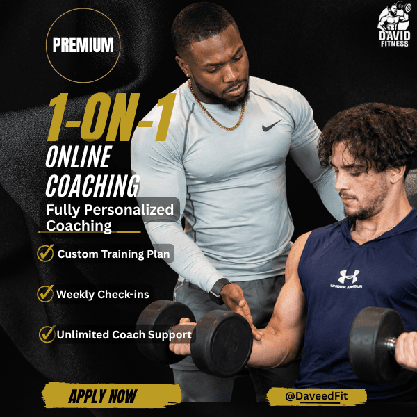 David coaching a client through a dumbbell curl